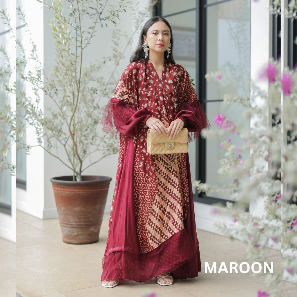 Anjani Luxe (dress lebaran batik viscose lace premium)
