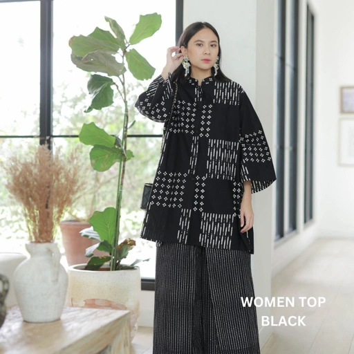 Image of Cara Series (raya lebaran series katun batik premium kemeja wanita)