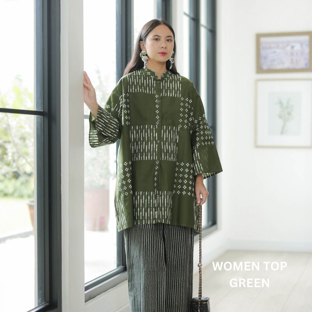 Cara Series (raya lebaran series katun batik premium kemeja wanita)
