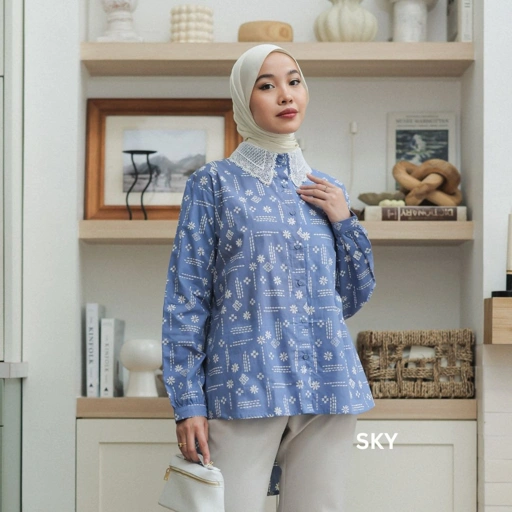 Image of Leela Shirt Ethnicmine Batik Blouse Handmade