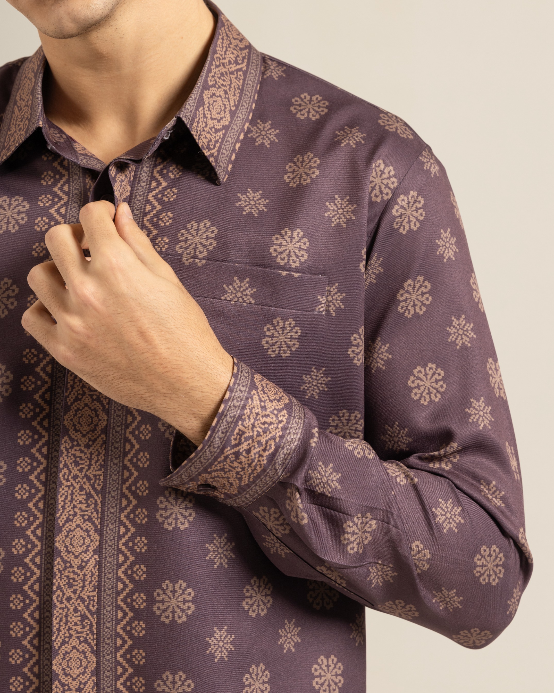 Men shirt "BURGUNDY"