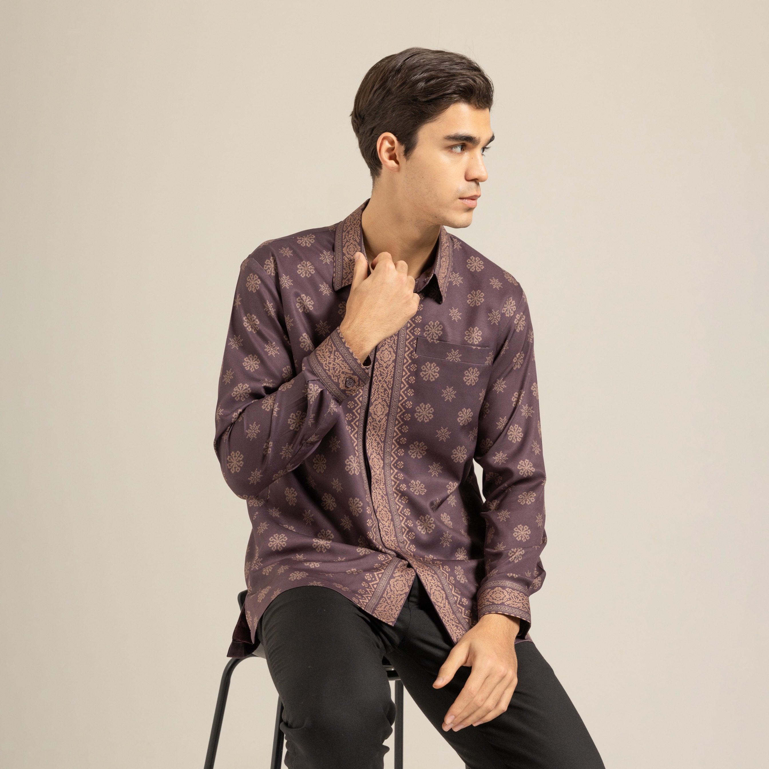 Men shirt "BURGUNDY"