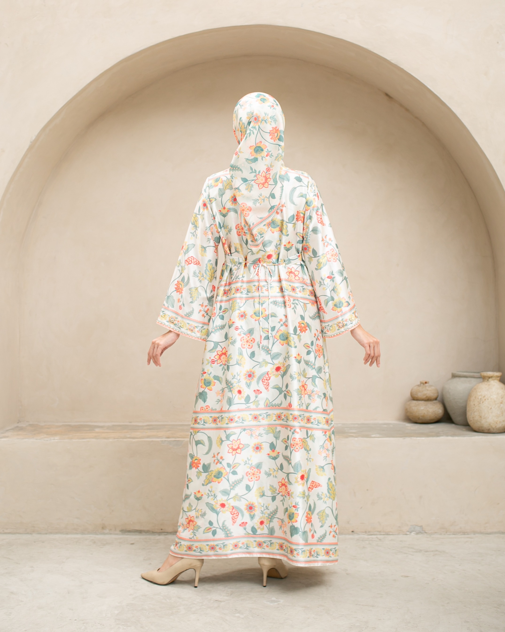 Raya flower Dress "Green"