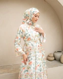 Raya flower Dress "Green"