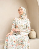 Raya flower Dress "Green"