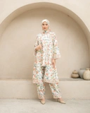 Raya flower set pants " Green"