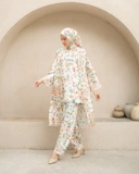 Raya flower set pants " Green"