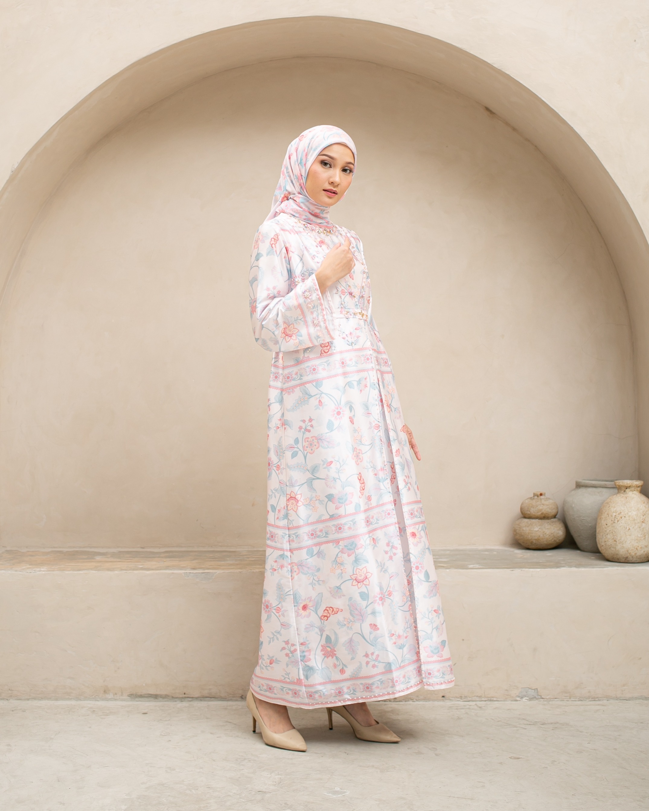 Raya flower dress "Pink"