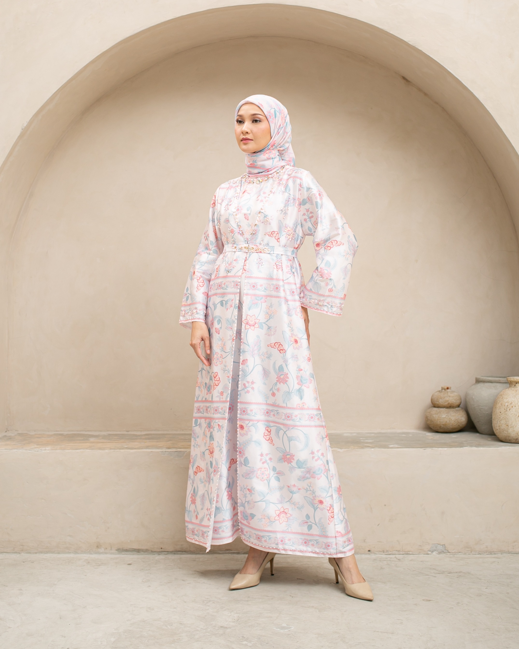 Raya flower dress "Pink"