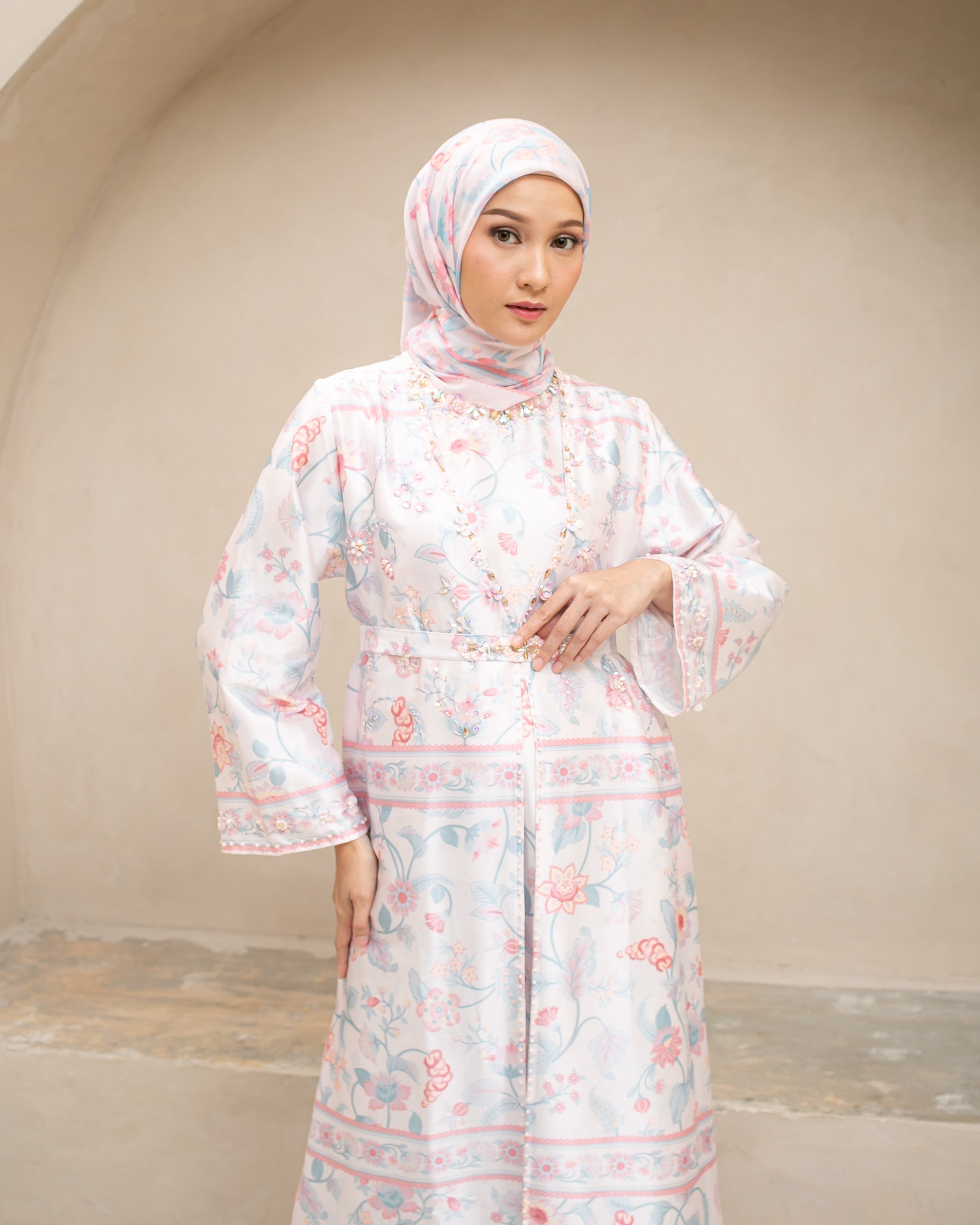 Raya flower dress "Pink"
