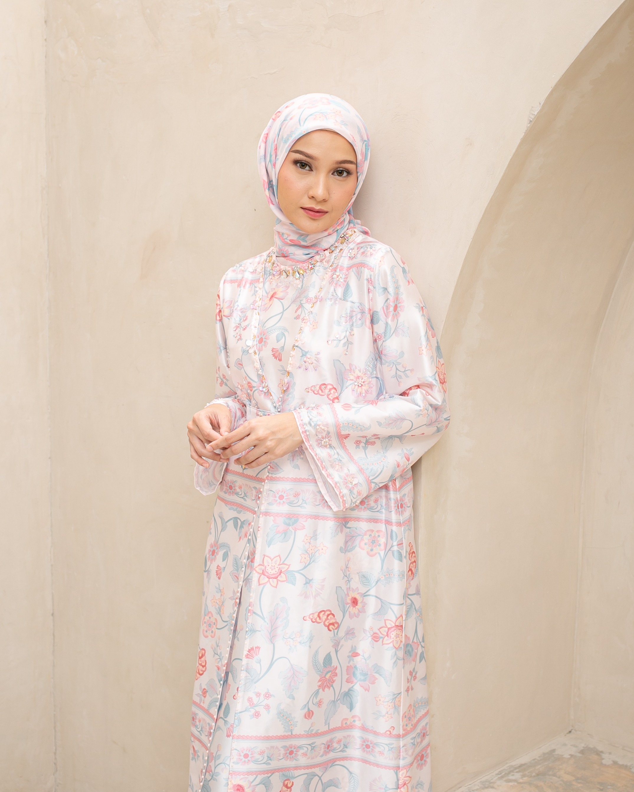 Raya flower dress "Pink"