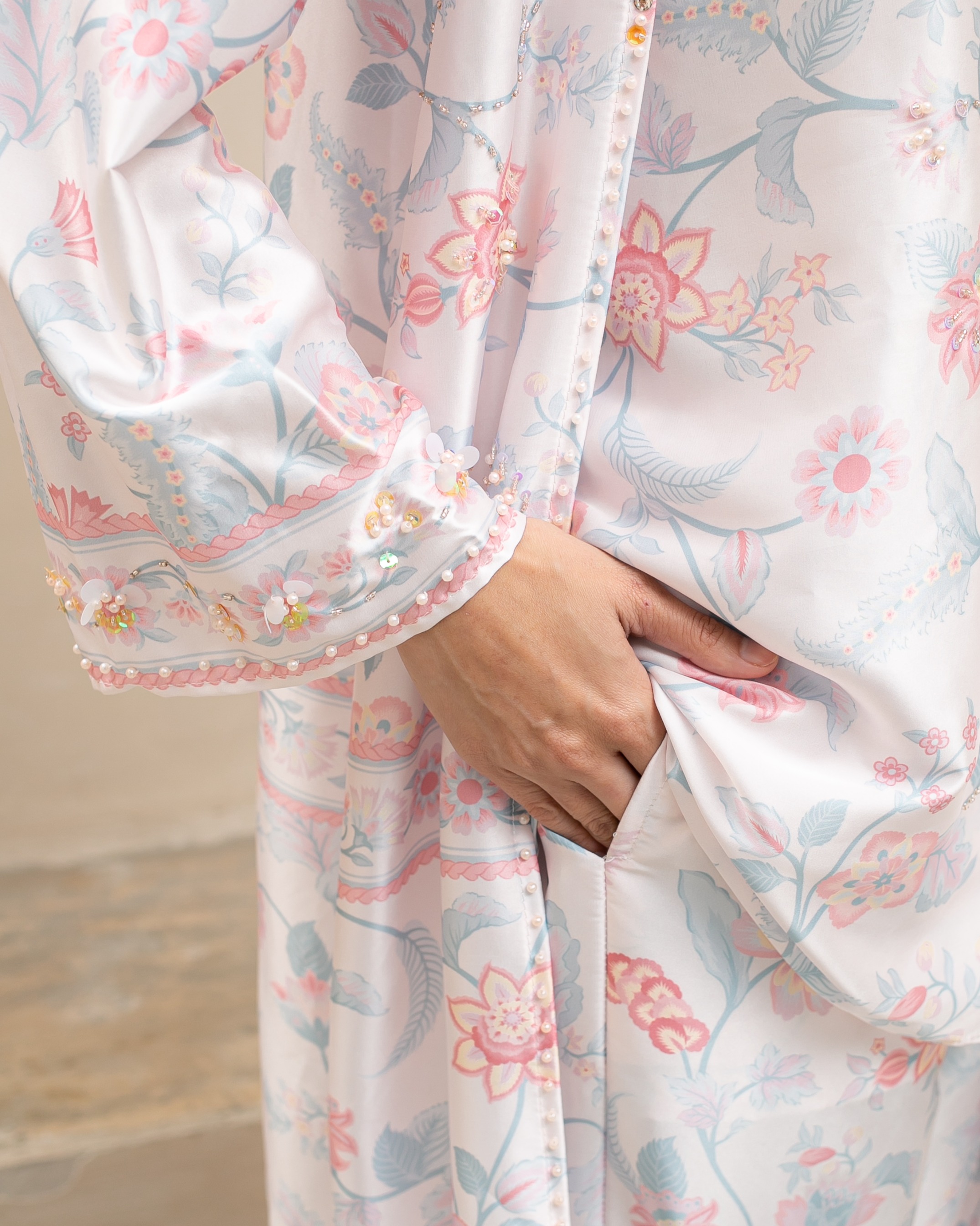 Raya flower set pants "Pink"