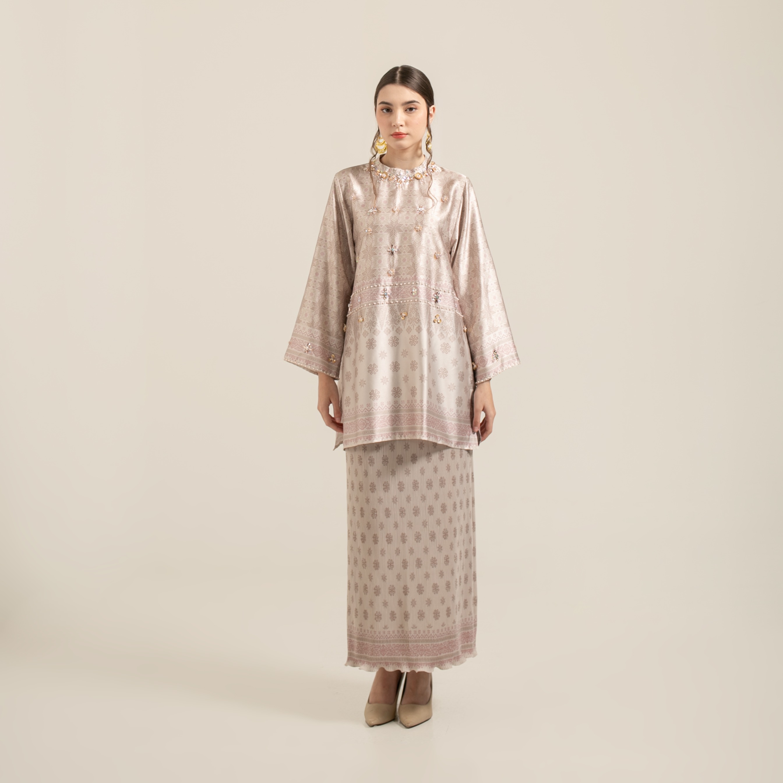 Raya set skirt "MOCCA LATTE"