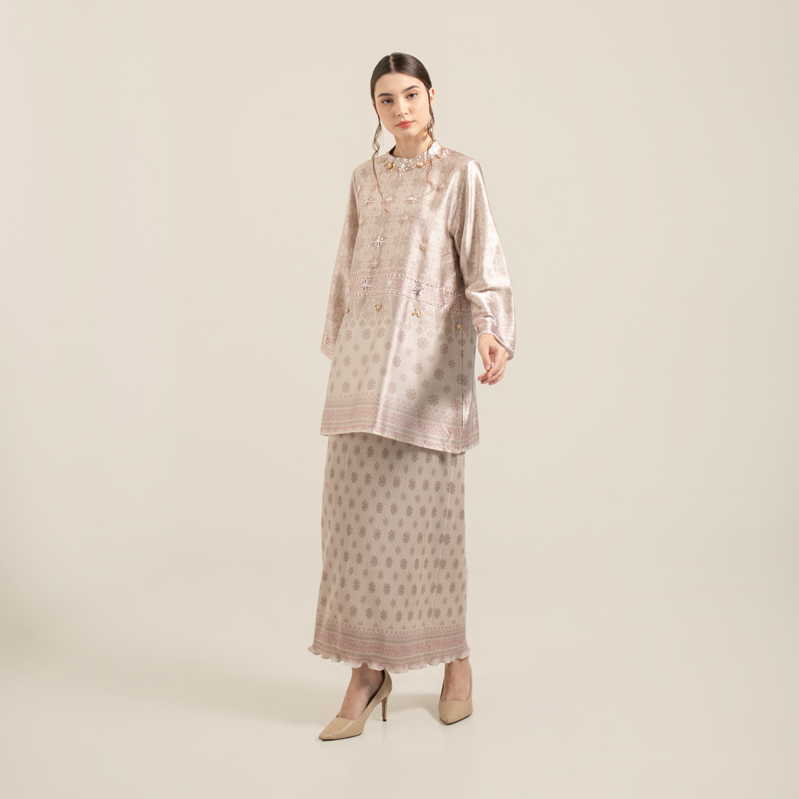 Raya set skirt "MOCCA LATTE"
