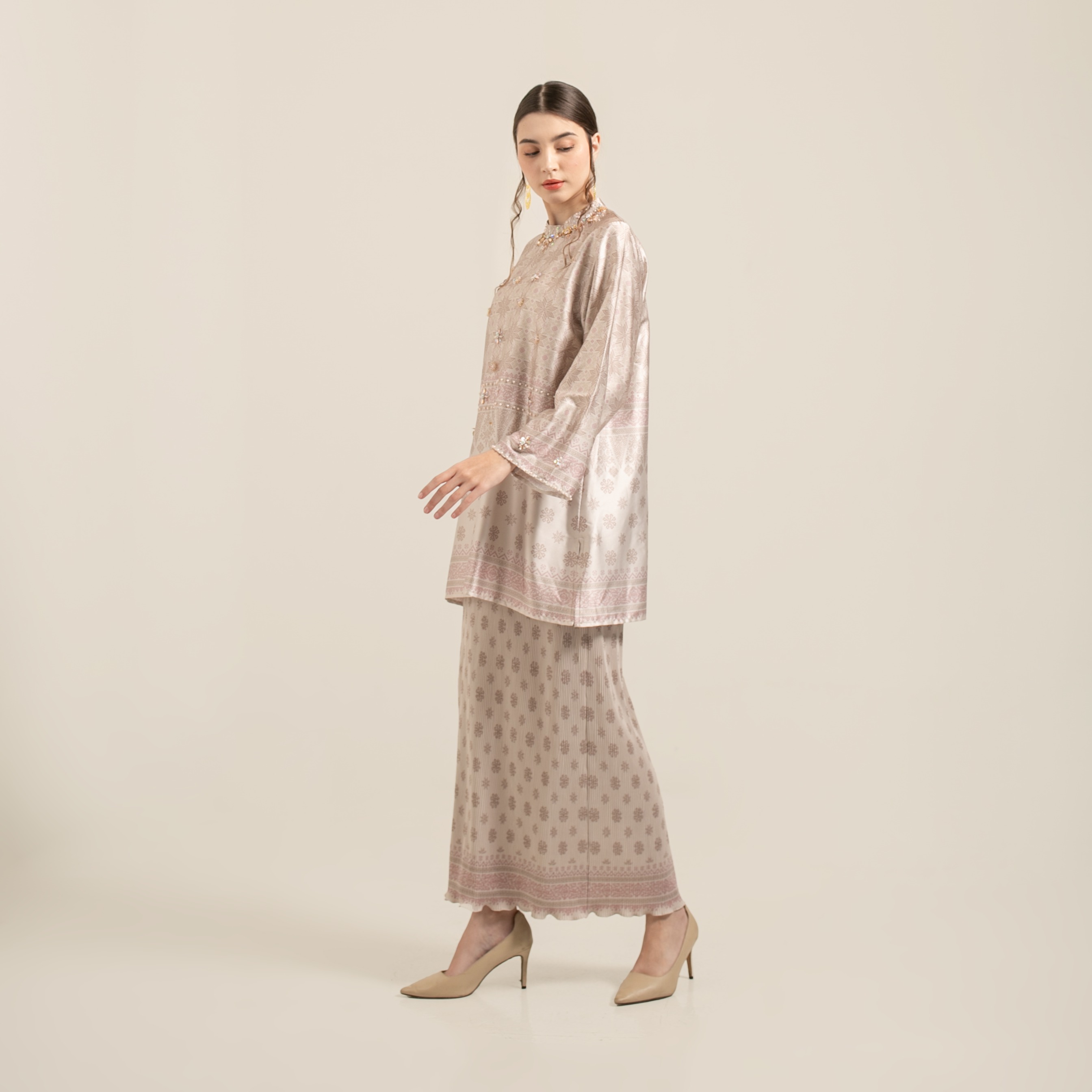Raya set skirt "MOCCA LATTE"