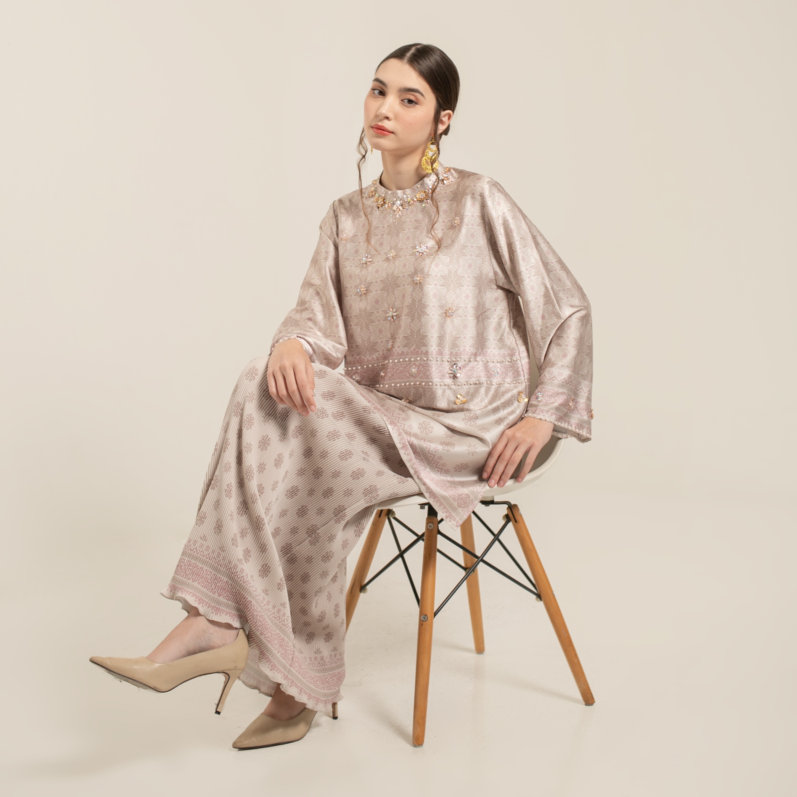 Raya set skirt "MOCCA LATTE"