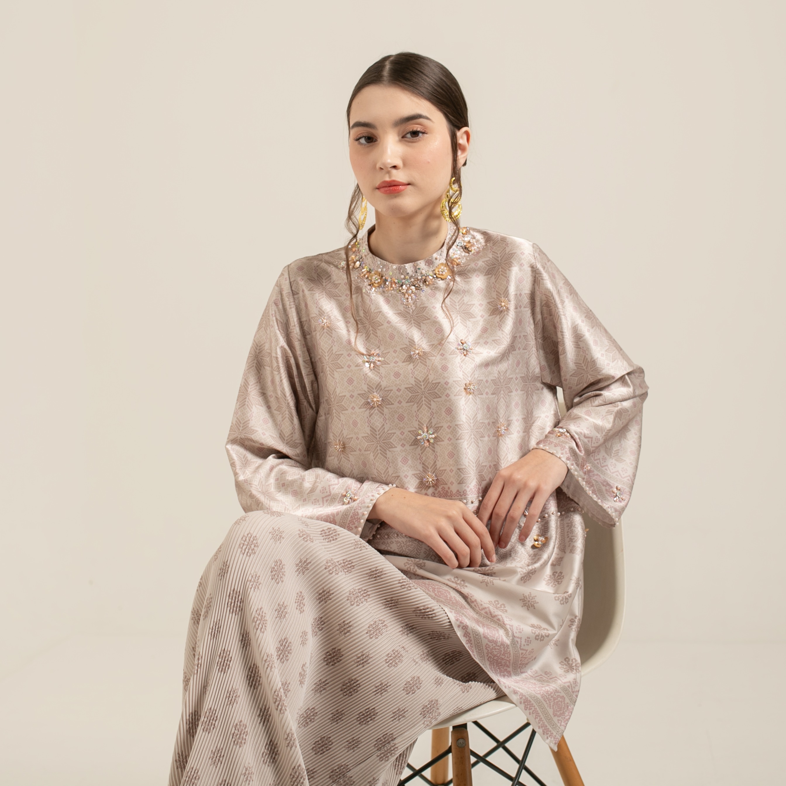 Raya set skirt "MOCCA LATTE"