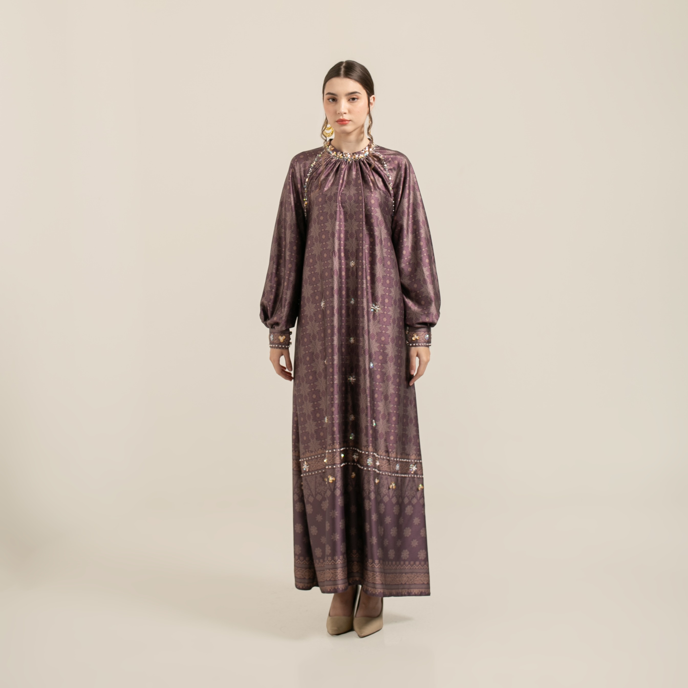 Raya dress "BURGUNDY"