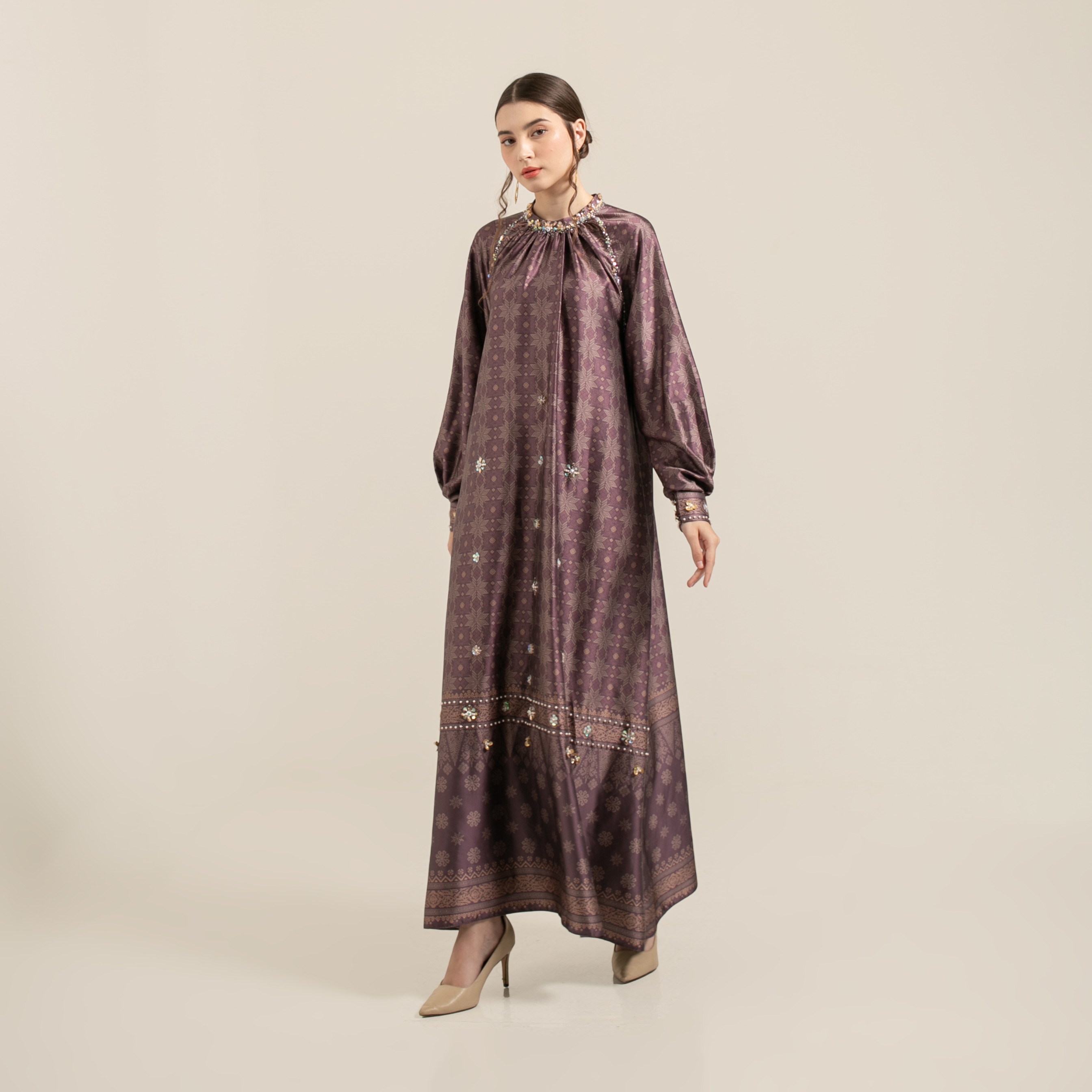 Raya dress "BURGUNDY"