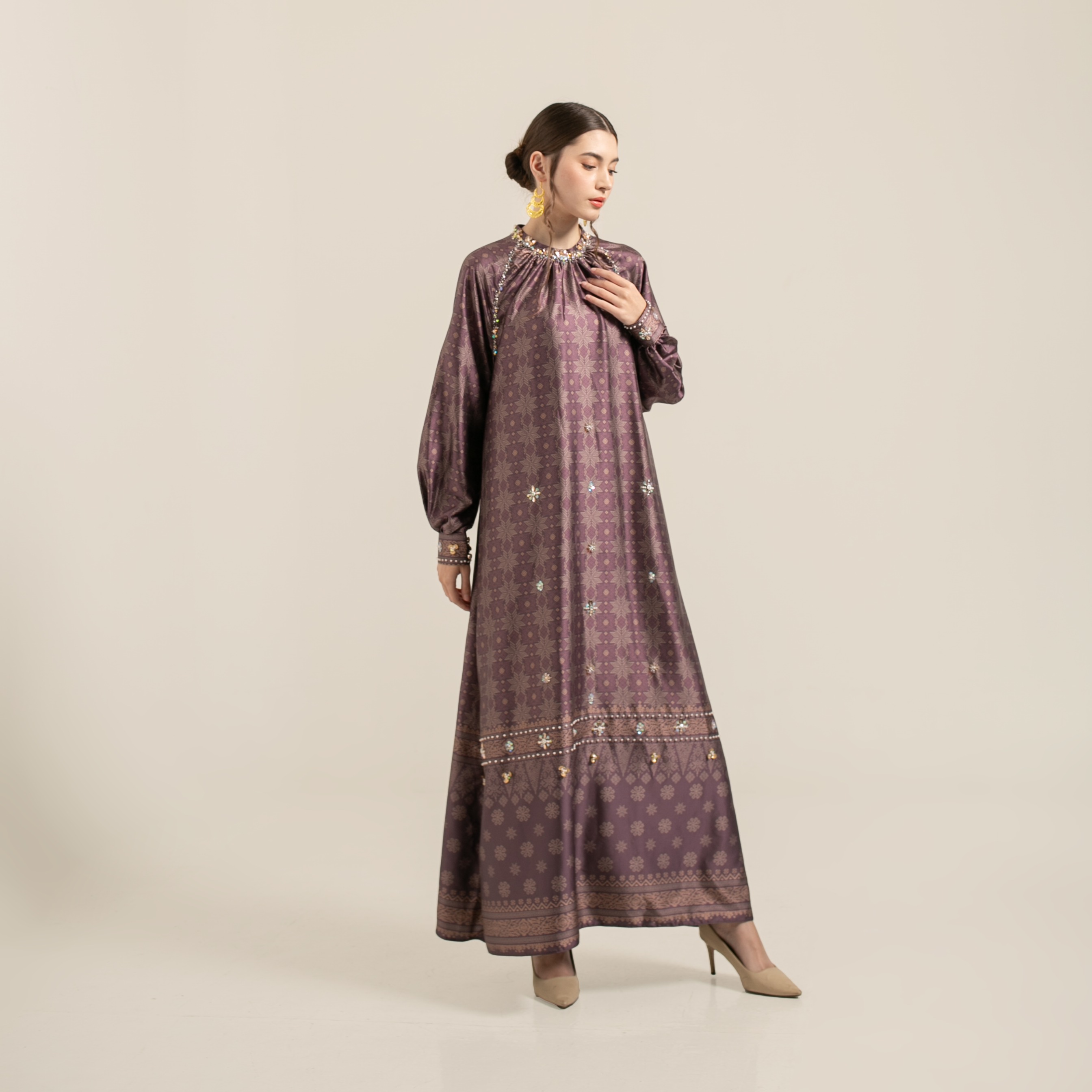Raya dress "BURGUNDY"
