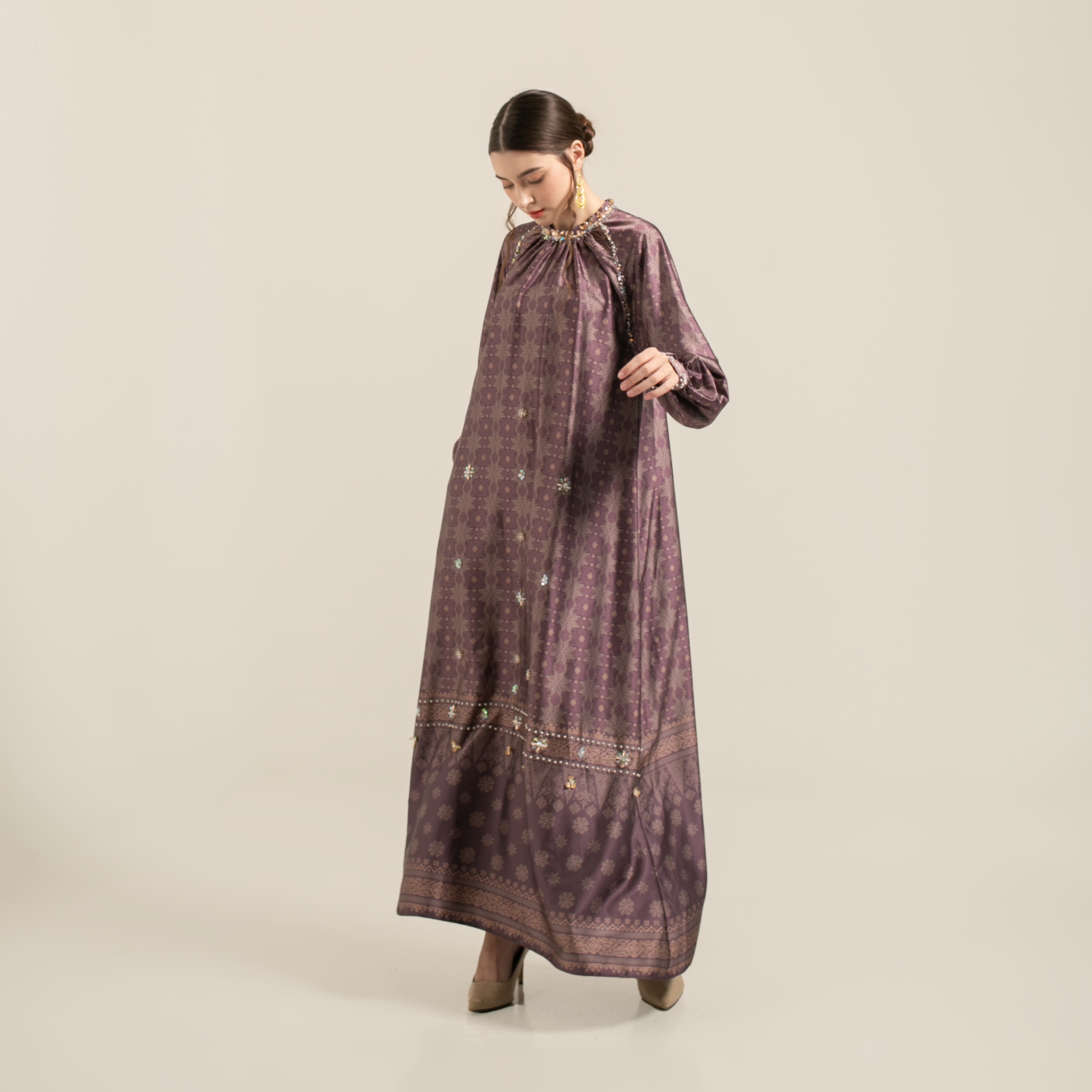 Raya dress "BURGUNDY"