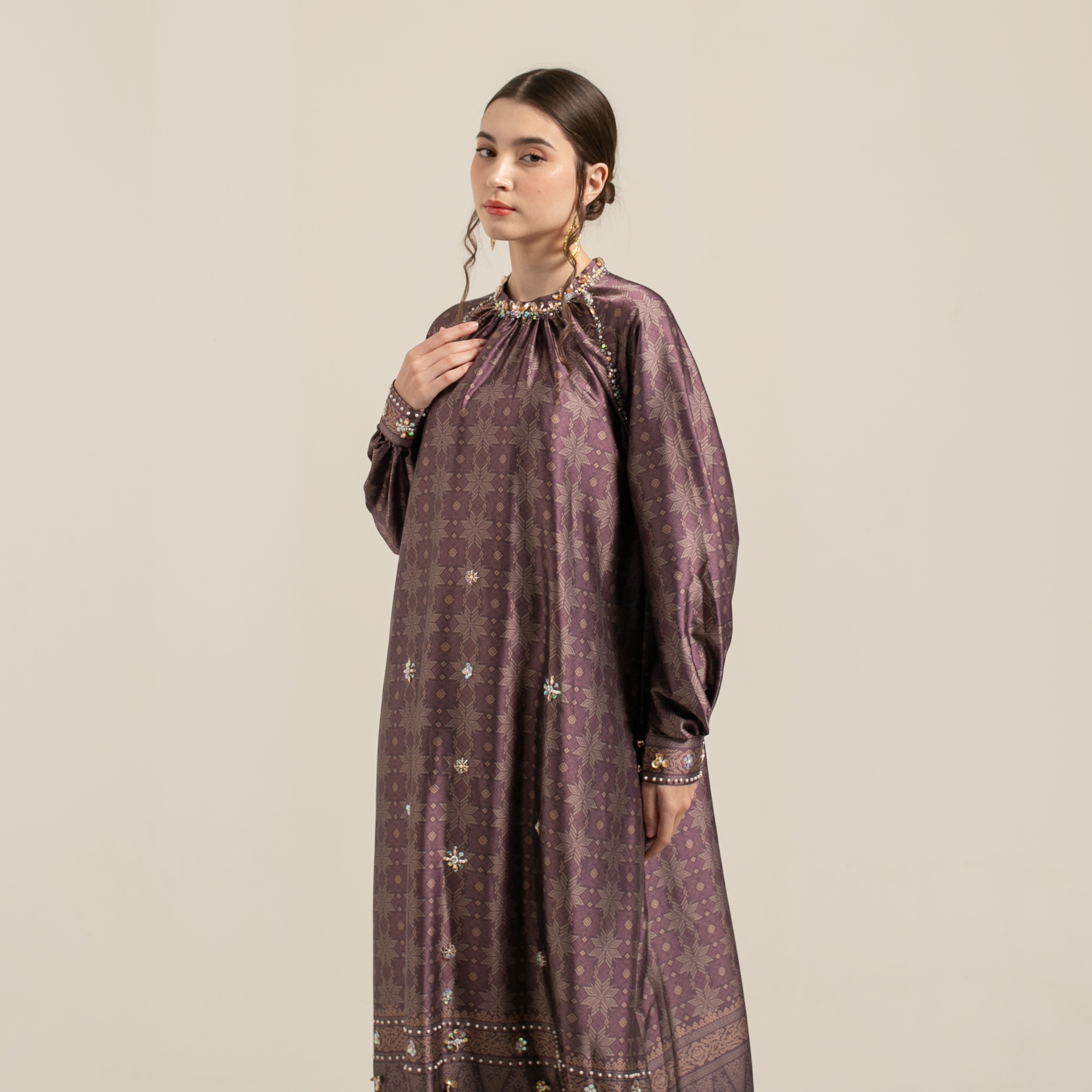 Raya dress "BURGUNDY"