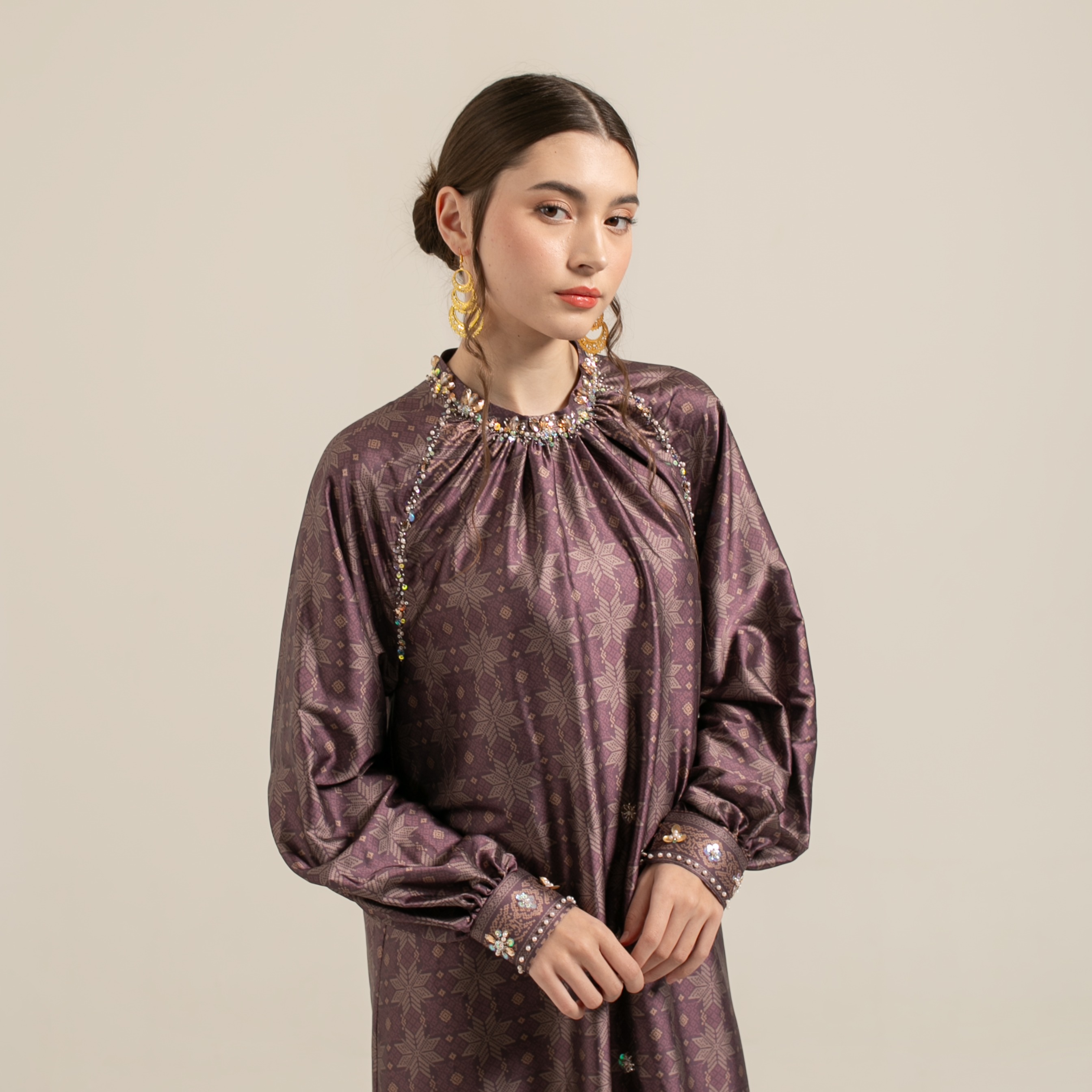 Raya dress "BURGUNDY"