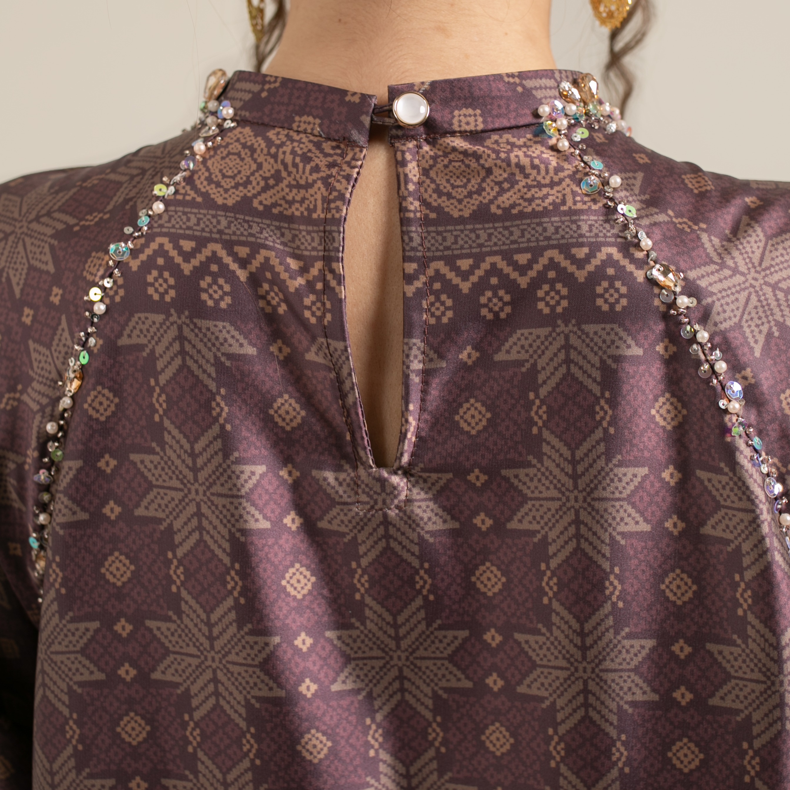 Raya dress "BURGUNDY"