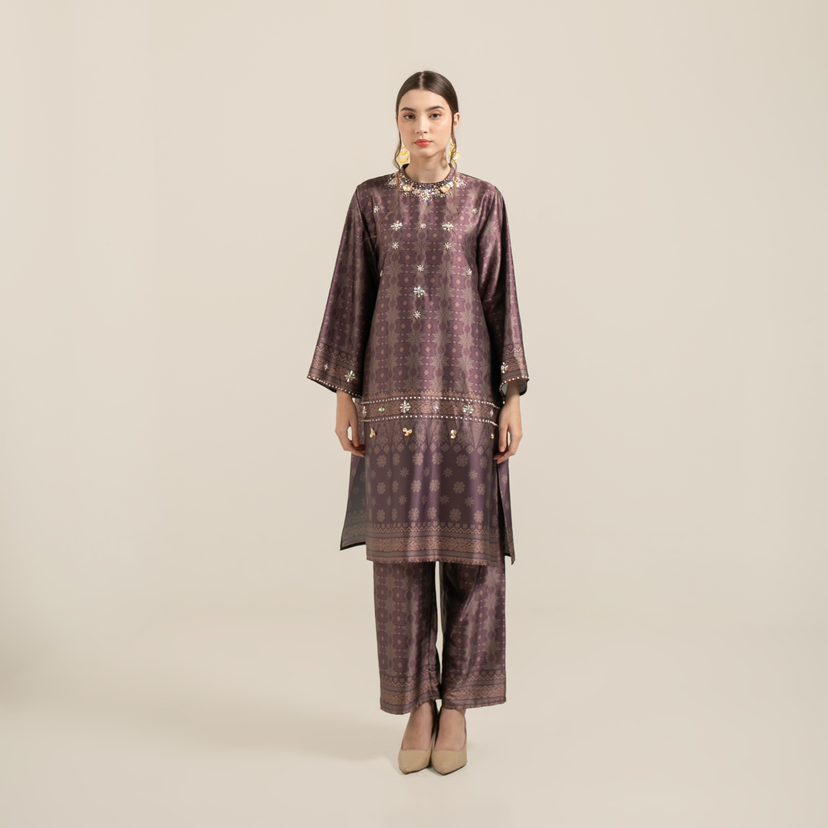 Raya set pants  "BURGUNDY"
