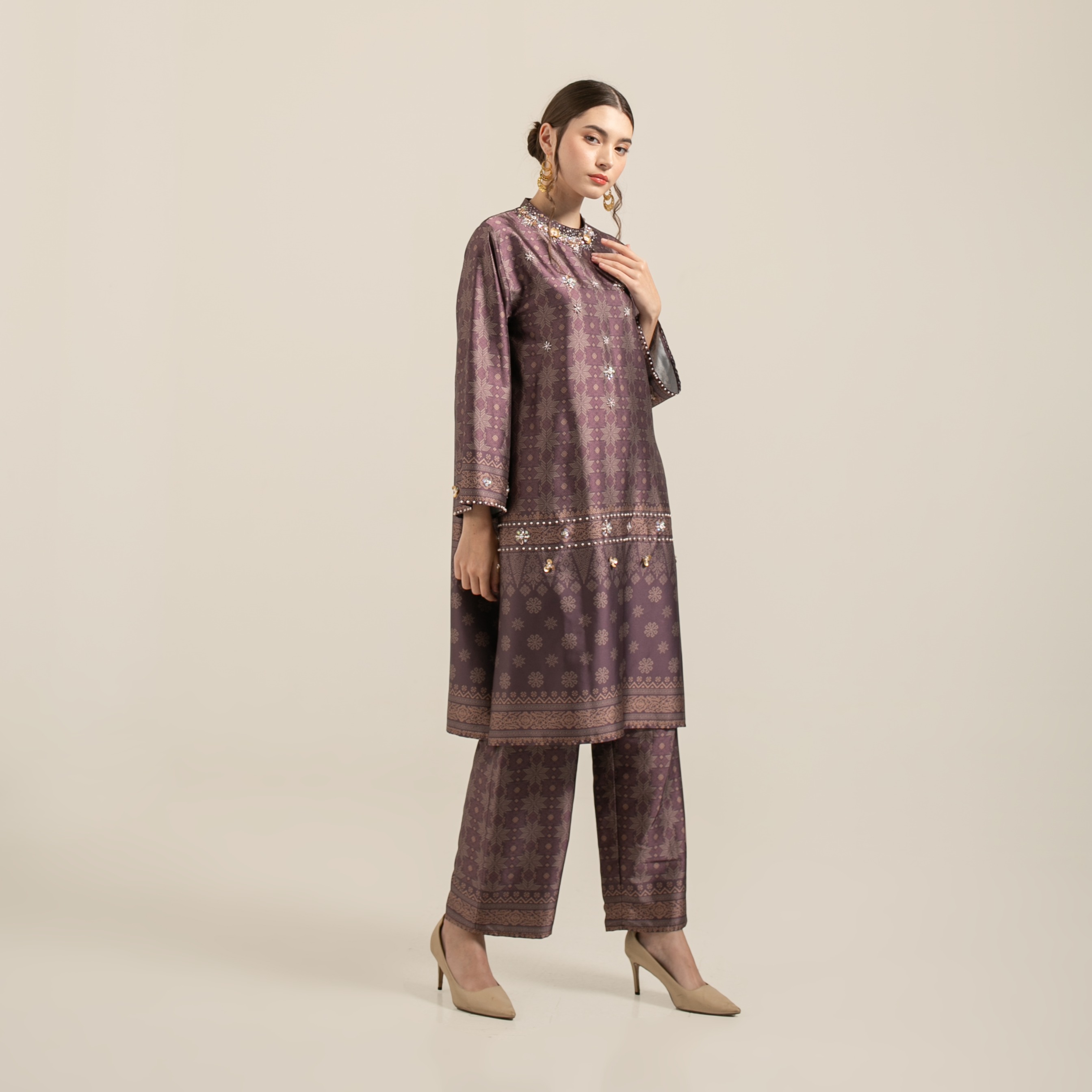 Raya set pants  "BURGUNDY"