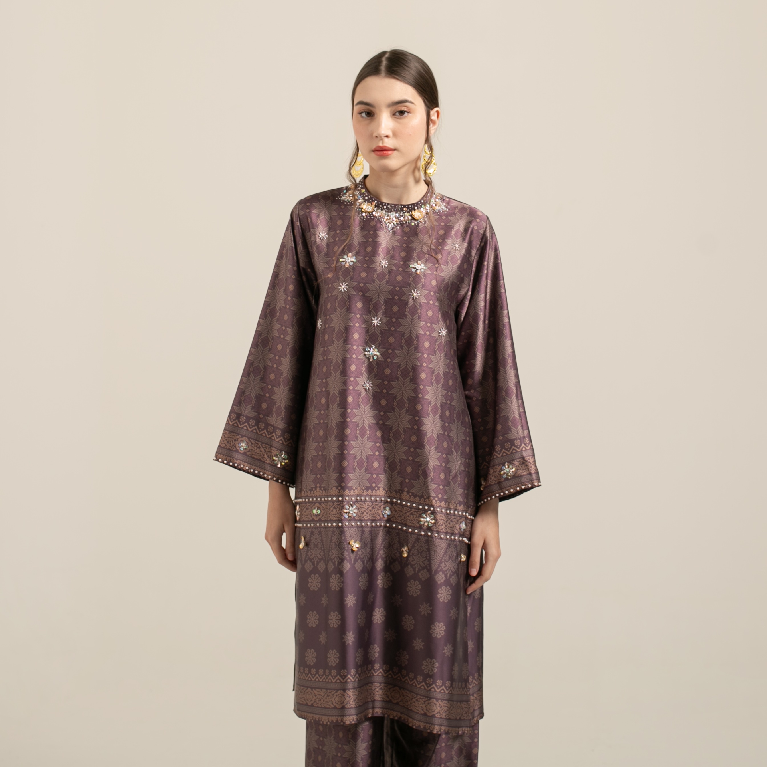 Raya set pants  "BURGUNDY"