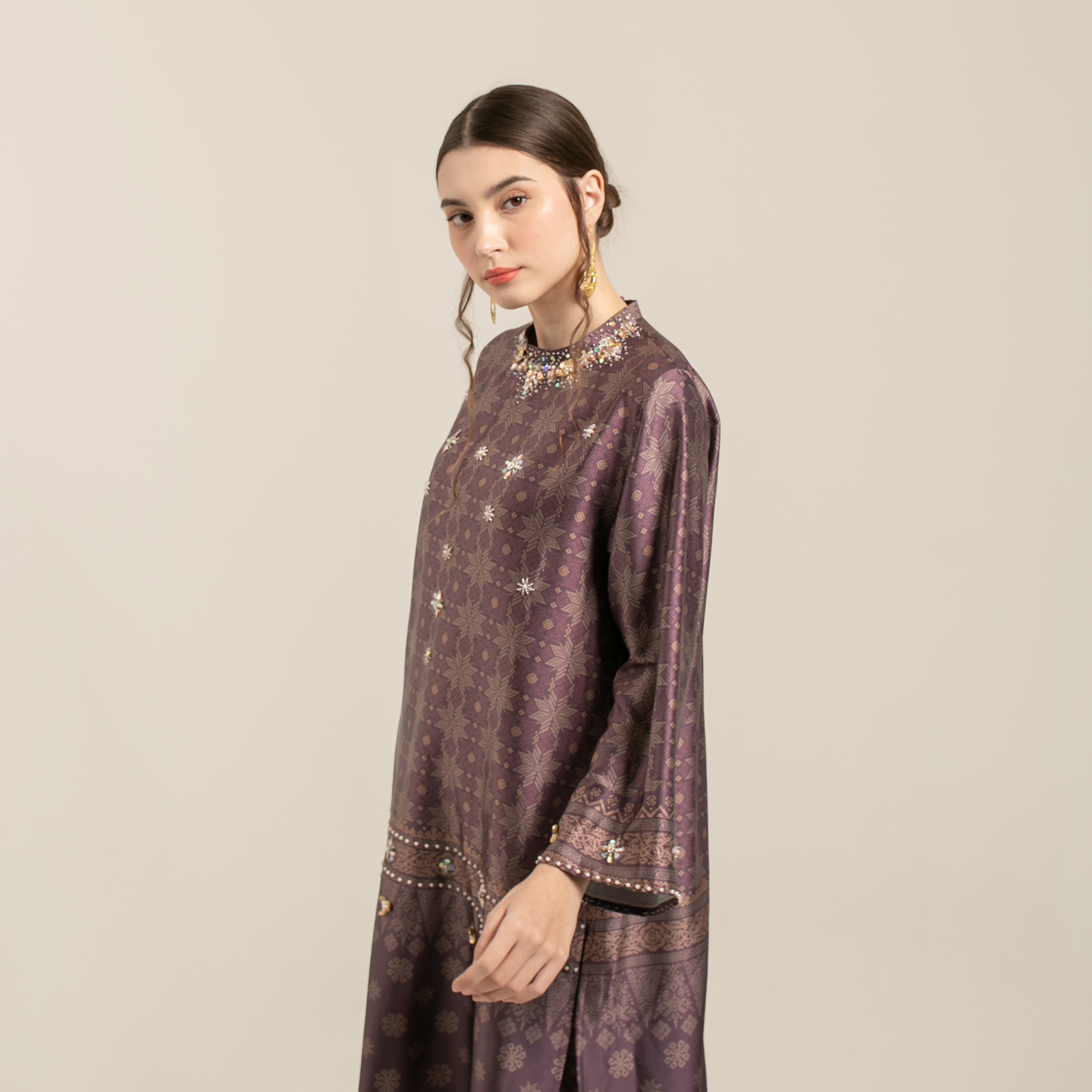 Raya set pants  "BURGUNDY"