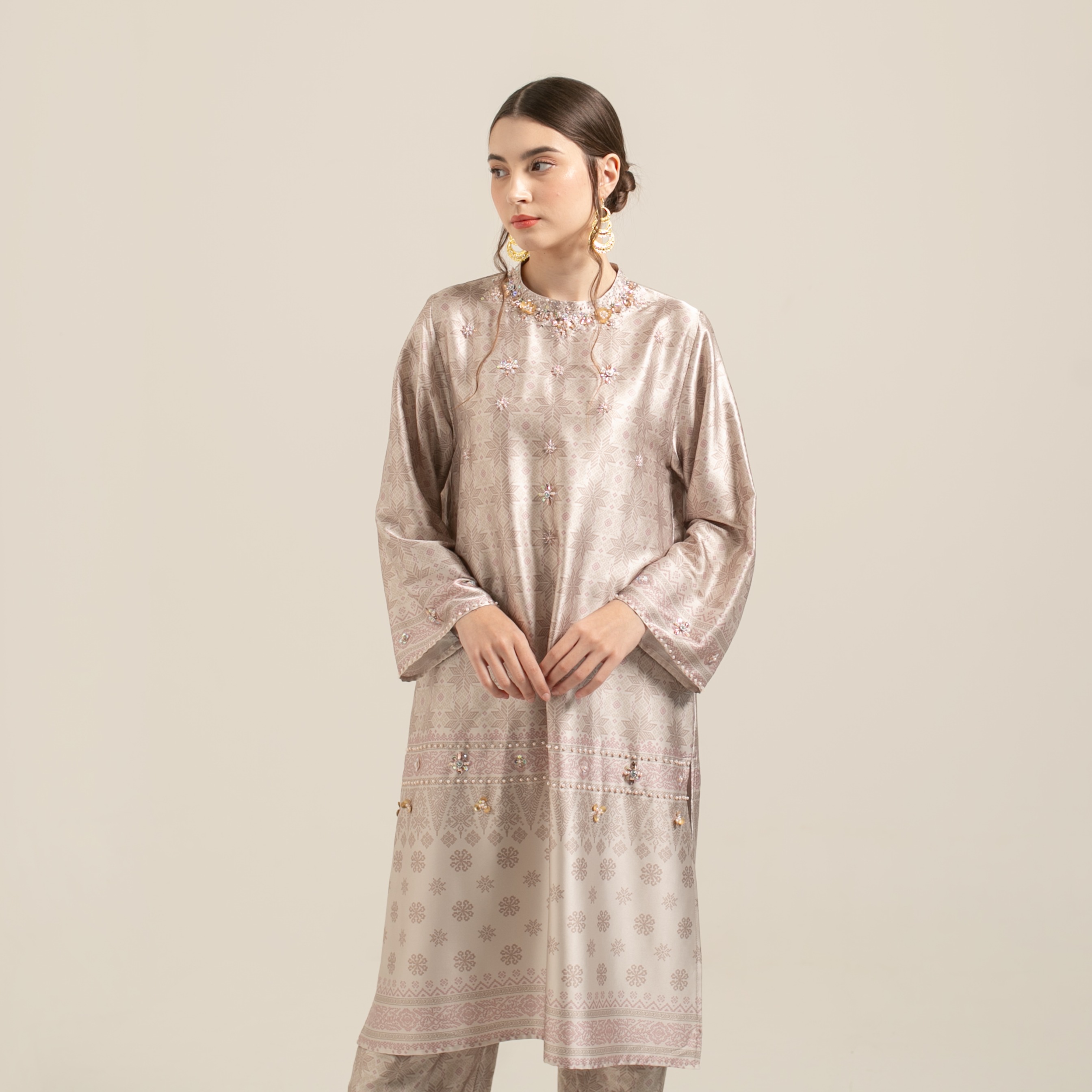 Raya set pants 'MOCCA LATTE"