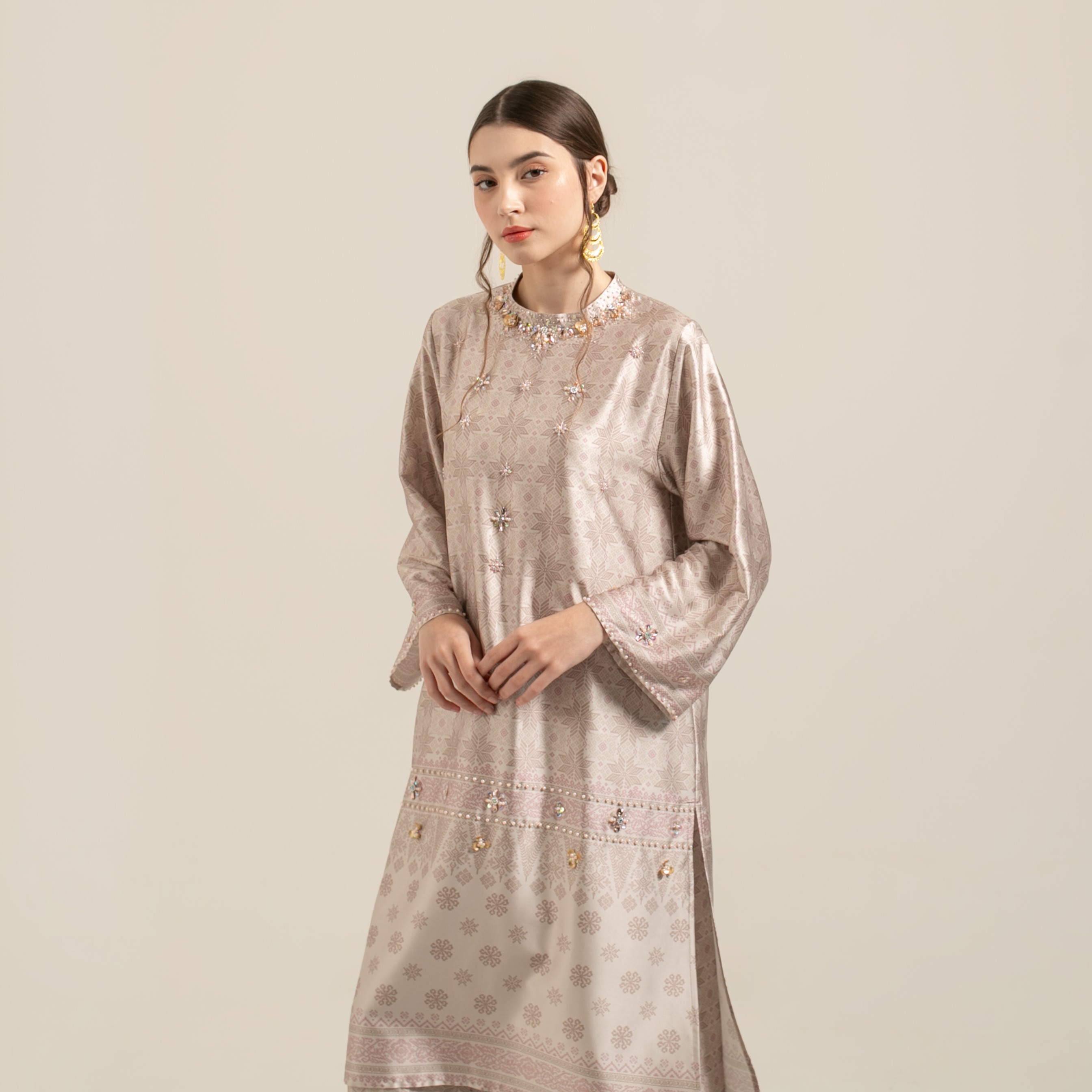 Raya set pants 'MOCCA LATTE"