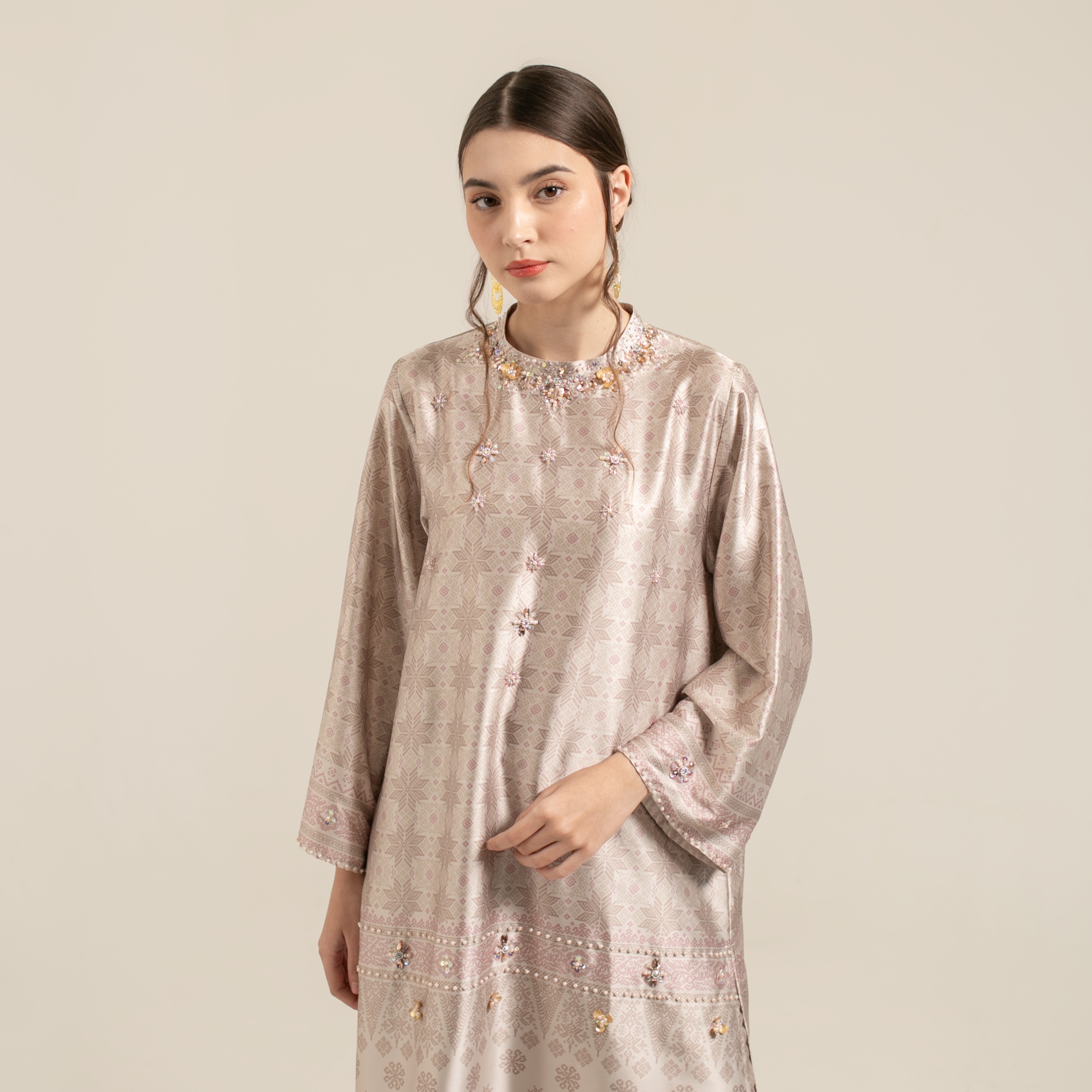 Raya set pants 'MOCCA LATTE"