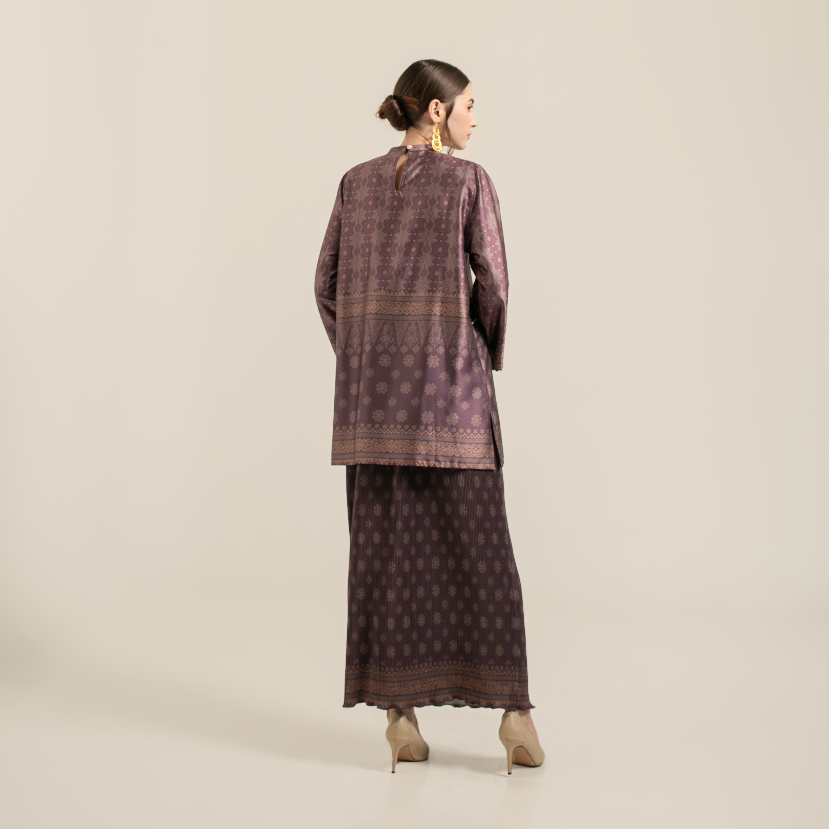 Raya set skirt "BURGUNDY"
