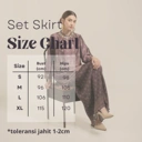Raya set skirt "BURGUNDY"