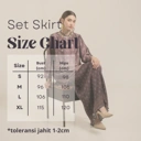 Raya set skirt "MOCCA LATTE"