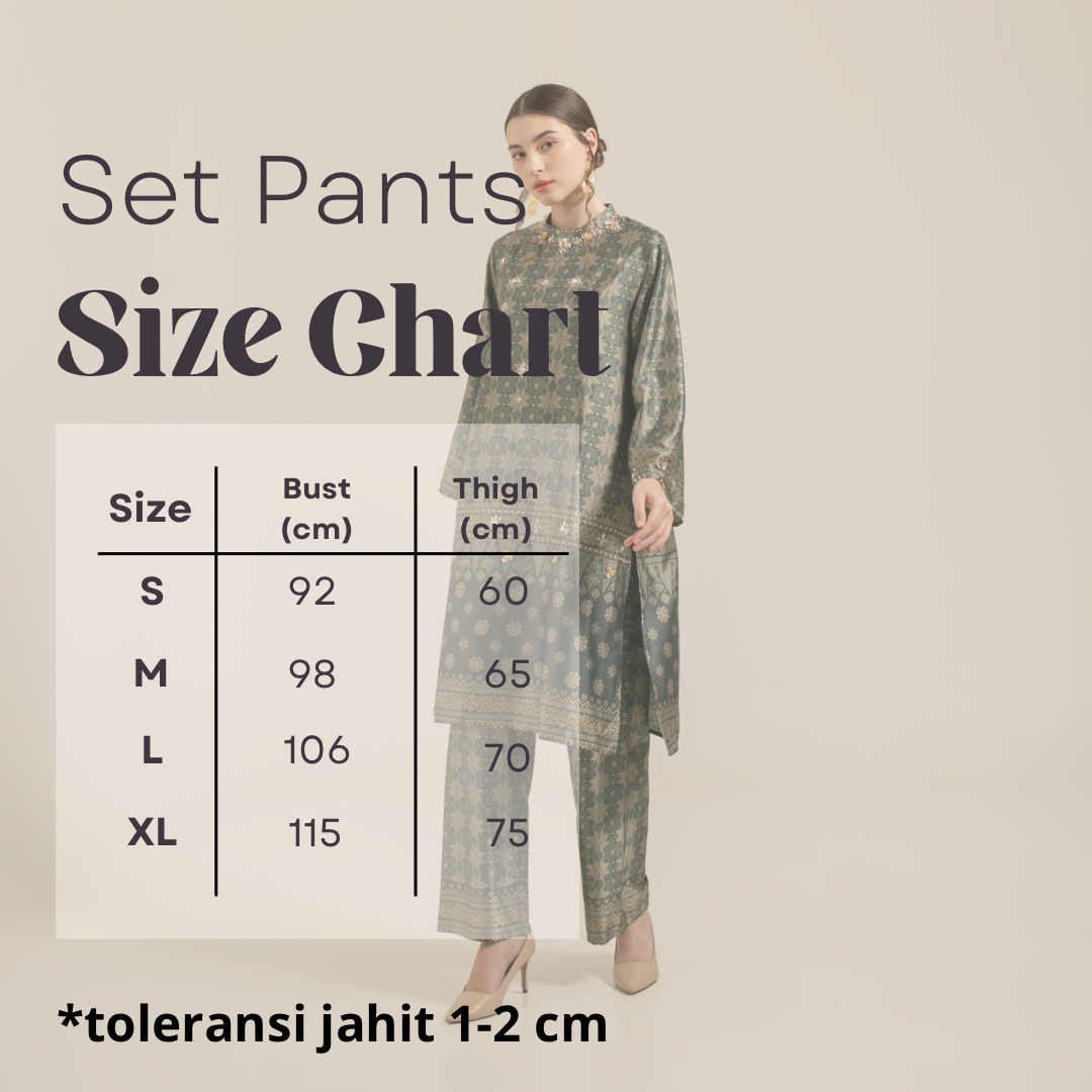 Raya set pants  "BURGUNDY"