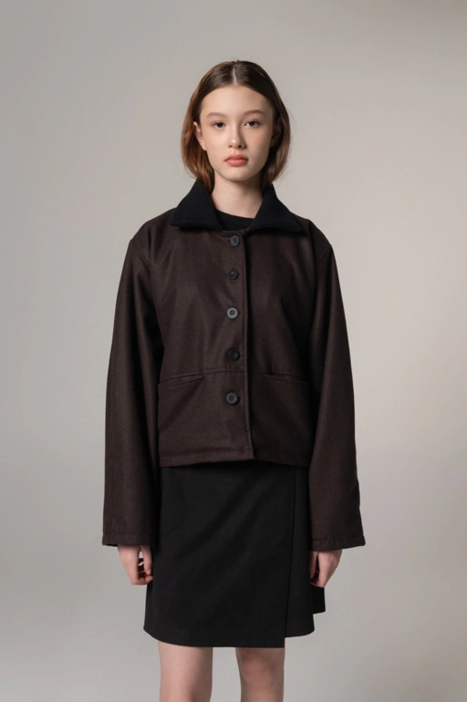 Image of Celo Wool Jacket Brown