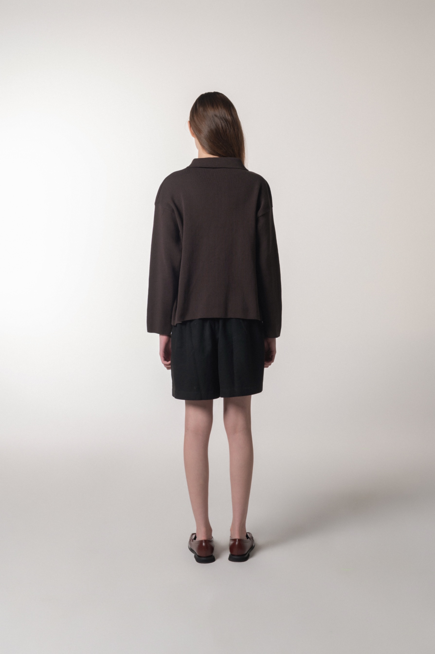 Cera Long Top Brown 
