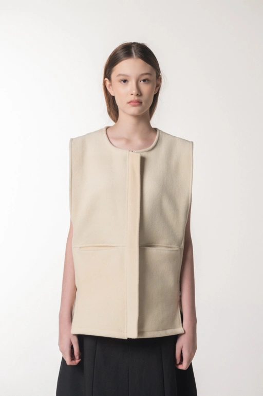 Image of Sant Wool Vest White