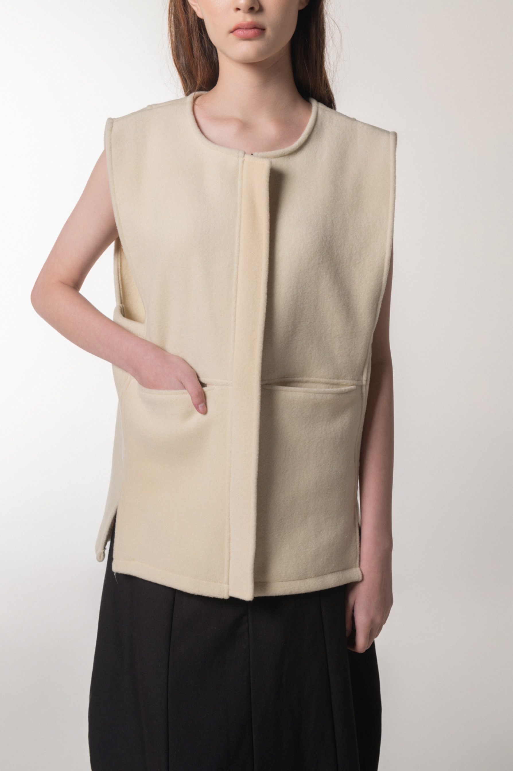 Sant Wool Vest White