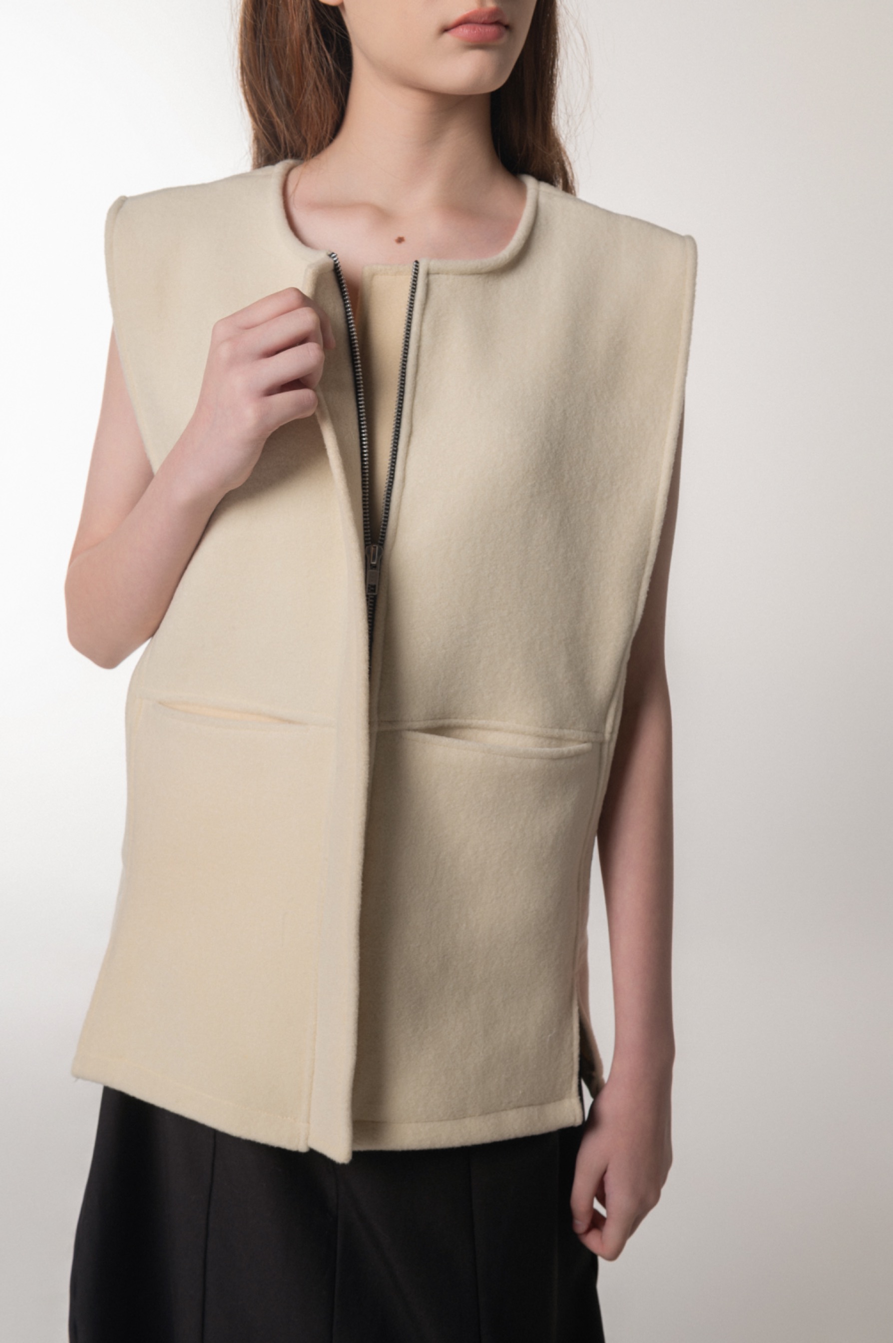 Sant Wool Vest White