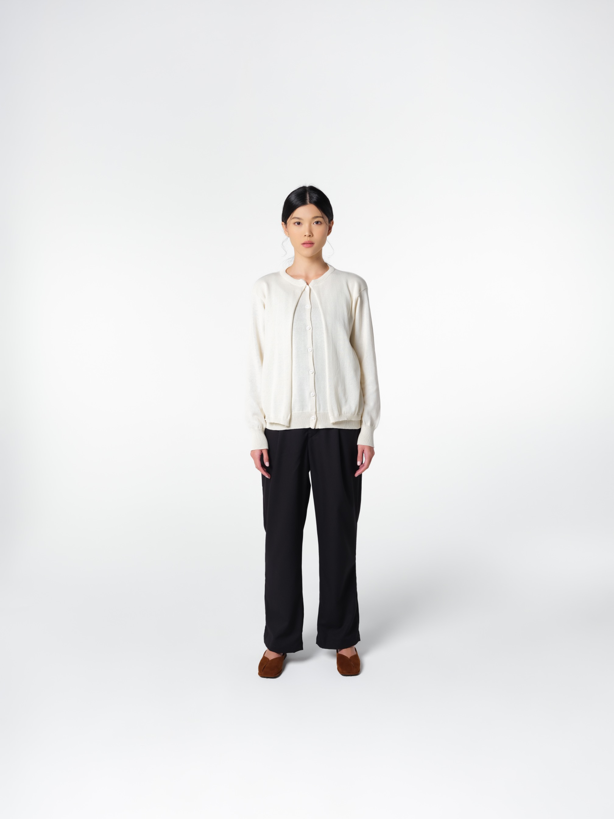 Lathy Cardigan White