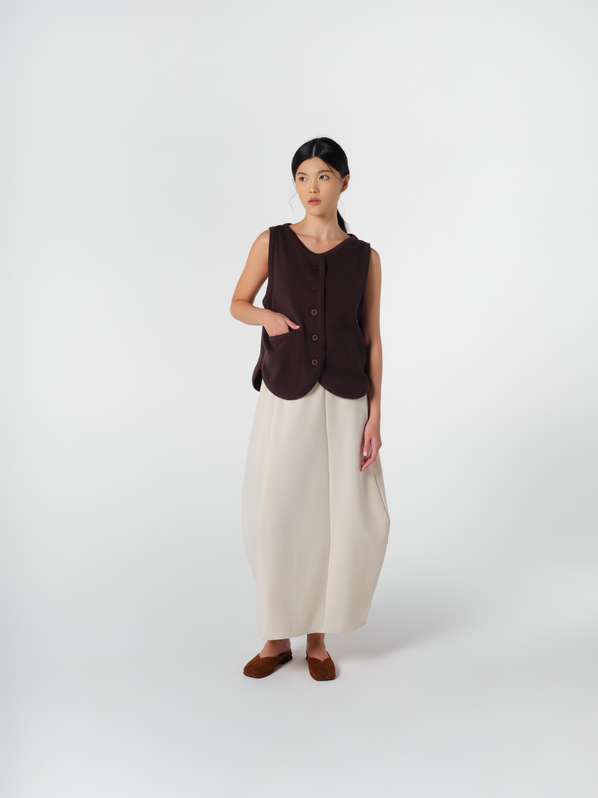 Pino Vest Brown