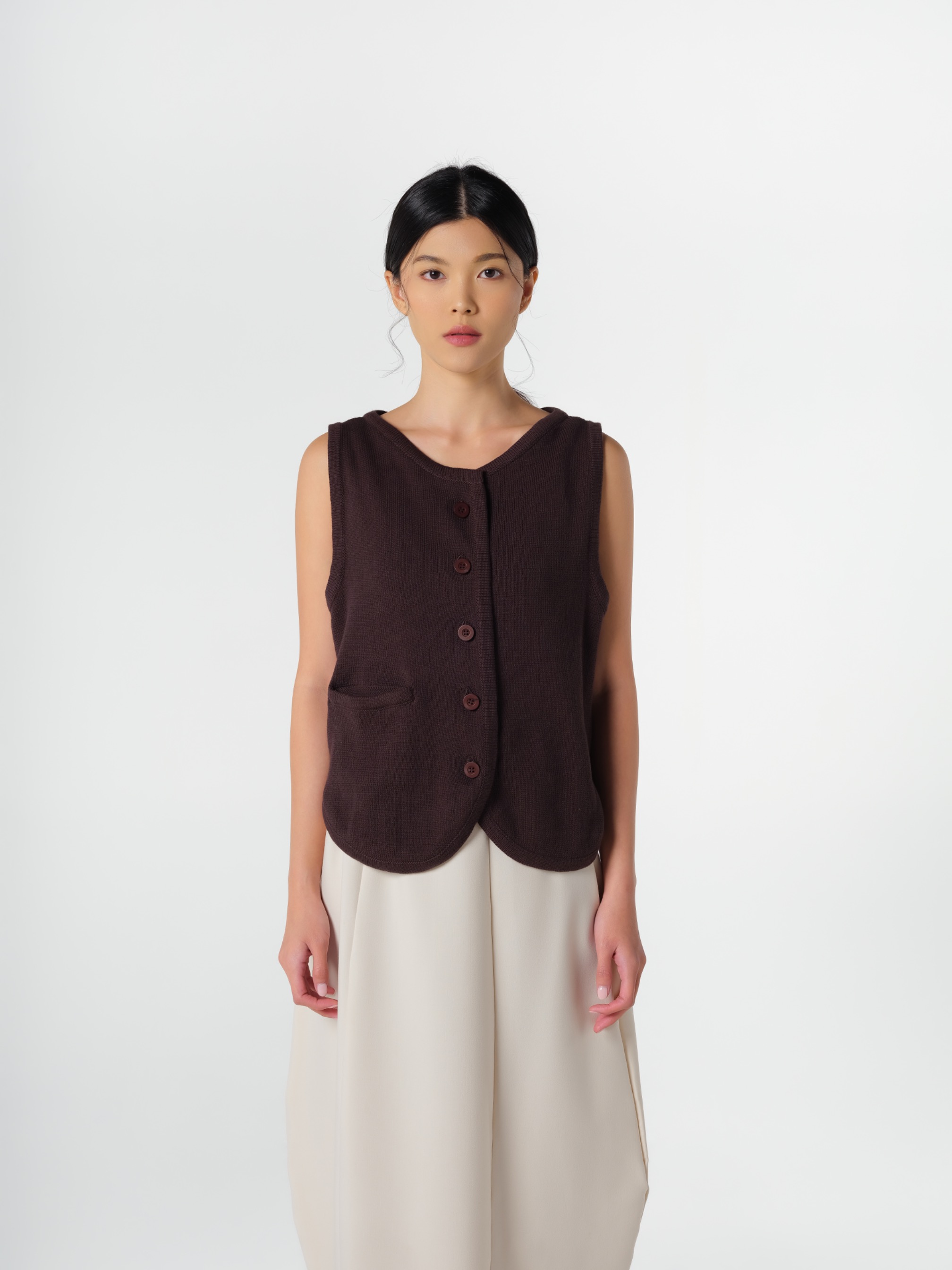 Pino Vest Brown