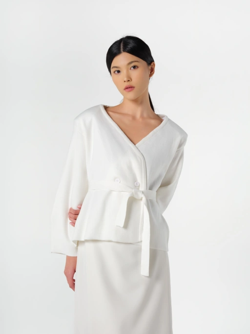 Image of Mori Cardigan White