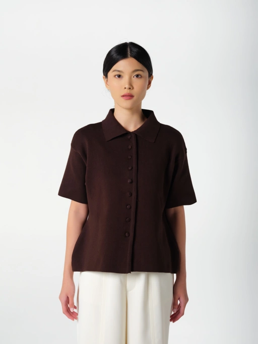 Image of Cera Top Brown