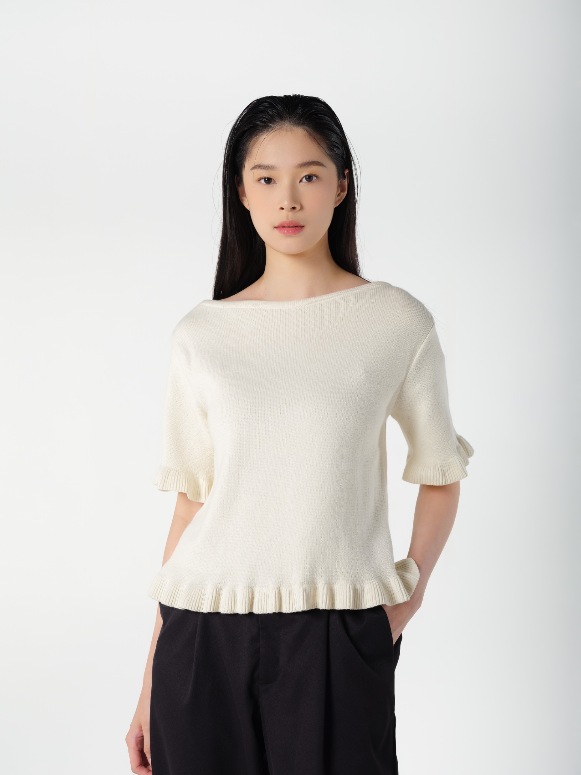 Frill Top White